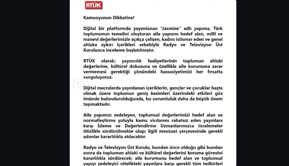 RTÜK cezası Jasmine dizisini etkiledi mi?