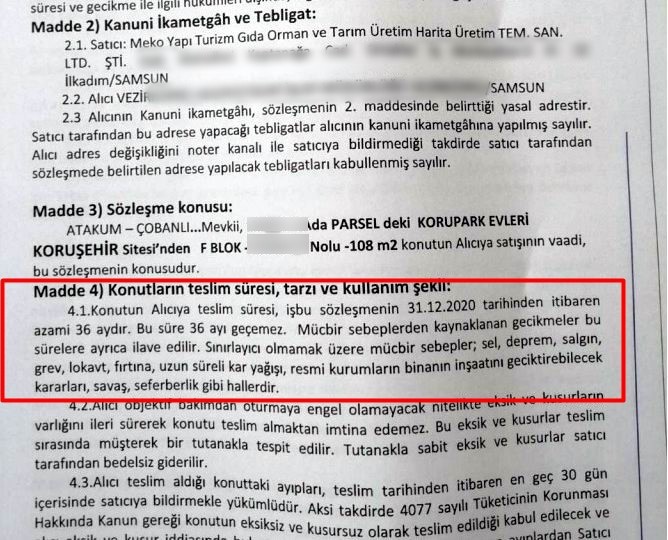10 yildir tamamlanamayan 543 dairelik sitede karadeniz fikrasi gibi durum tapu var bina yok