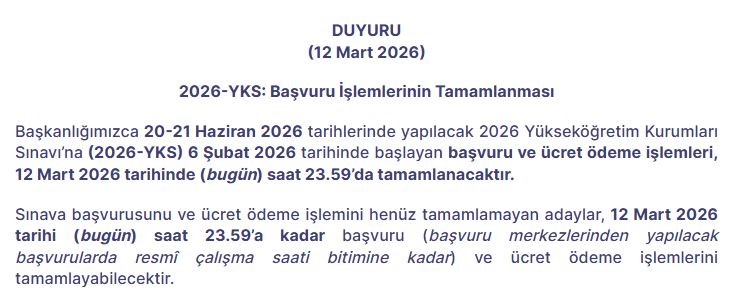2026 yks basvuru islemleri bugun sona eriyor 0 TYRJuAS6