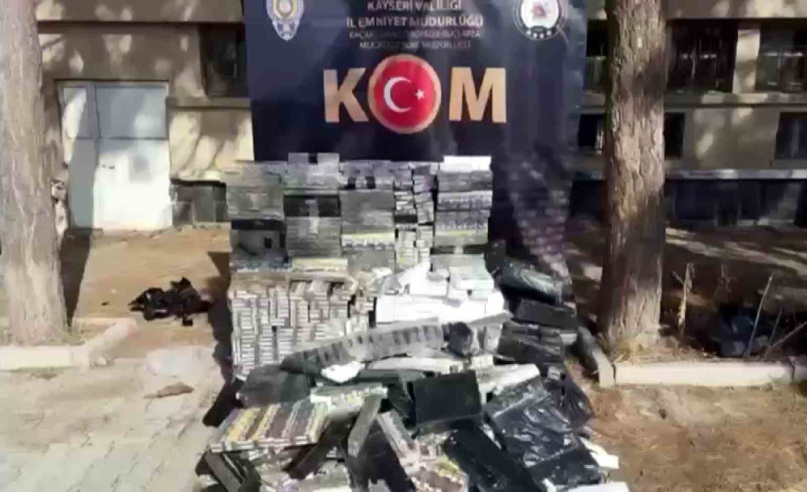 36 saatlik teknik takip 10 bin paket kacak sigarayi ele verdi 2