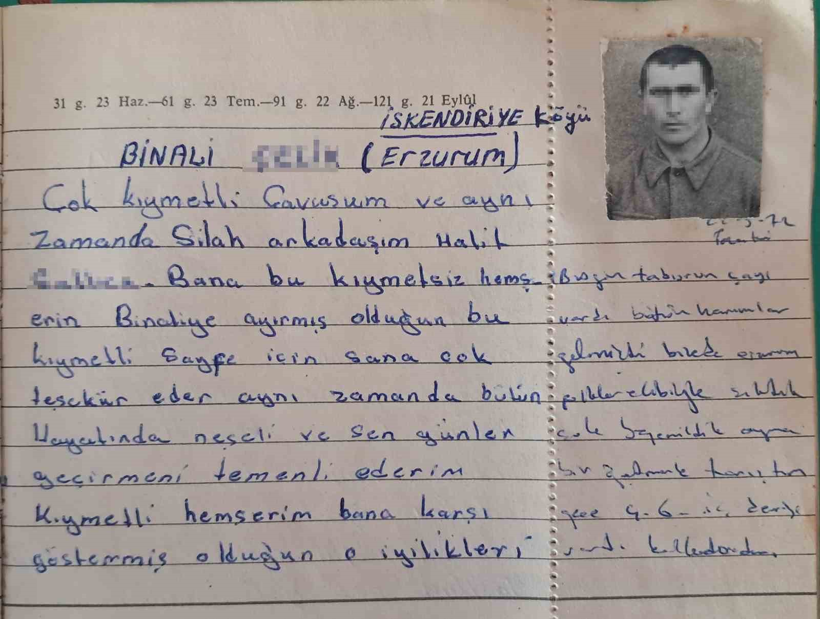 55 yillik asker hatira defteri bir aski ayriligi ve donemin izlerini gun yuzune cikardi rAWgDnt5