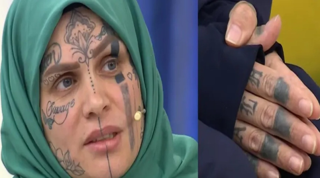 Yüzü dövmeli kadın programa neden katıldı?