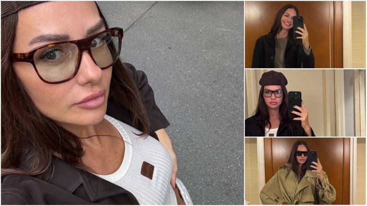 Yasemin Ergene, önceki gün Etiler’de bir mekânda arkadaşlarıyla kahvaltı yaparken objektiflere yansıdı. 