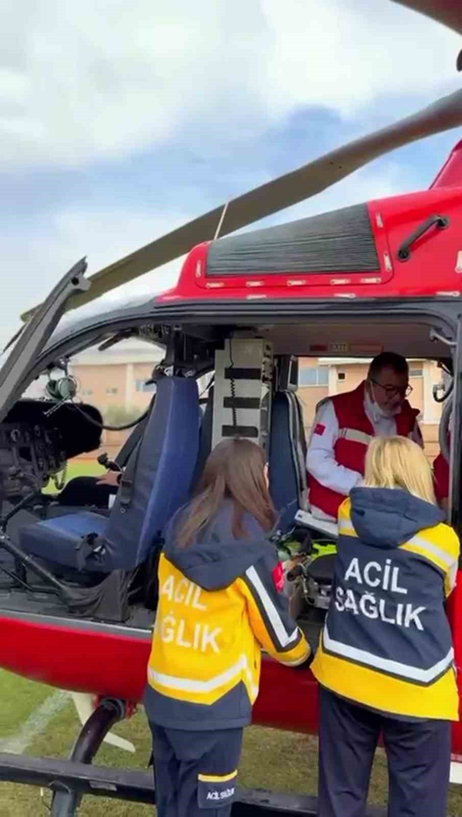 7 yasindaki epilepsi hastasi 112 helikopter ambulansla mersin sevk edildi 0 qbme6spR