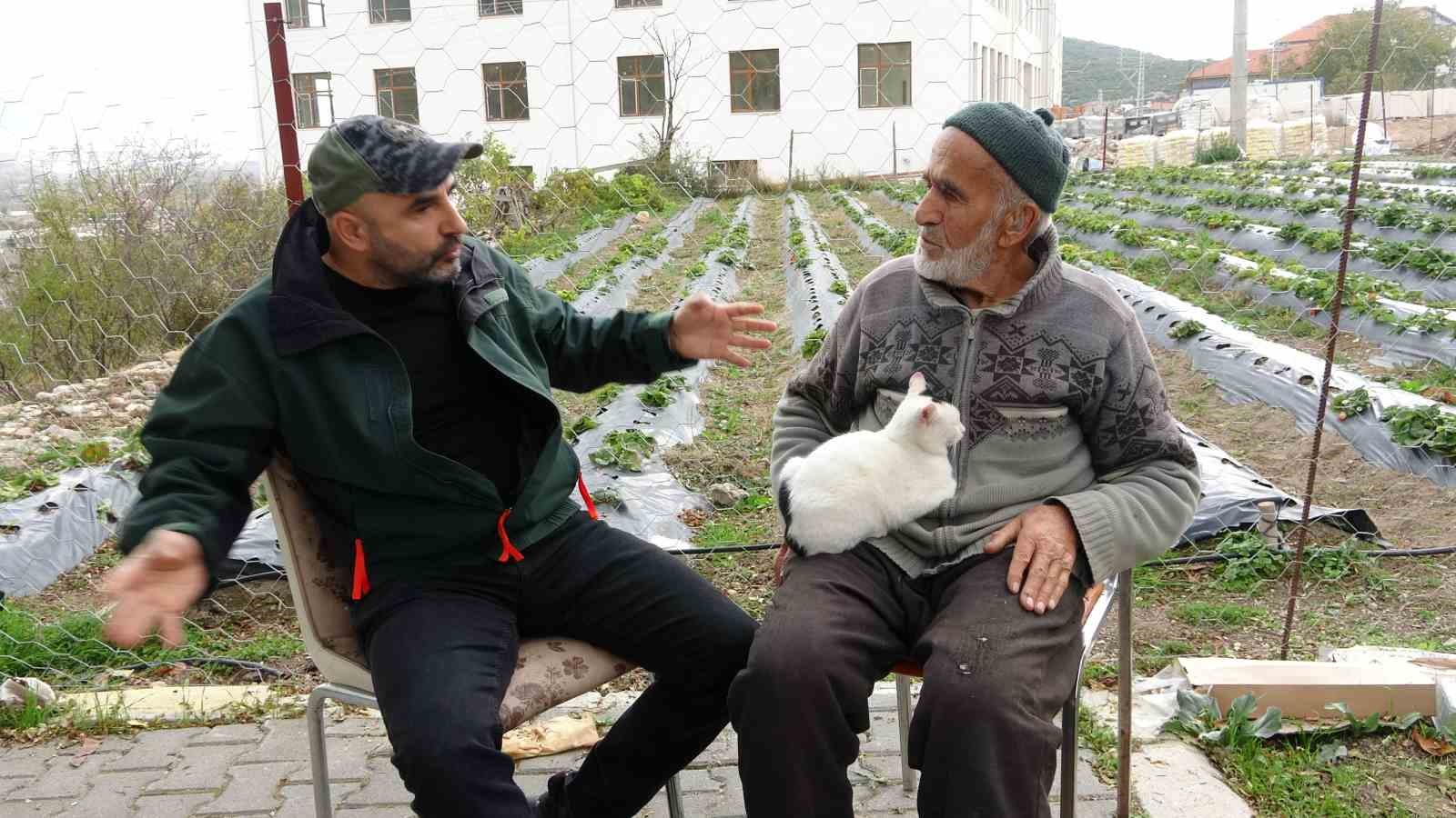 85 yasindaki ibrahim dede hayir bahcesinde yetistirdigi meyve ve sebzeleri ucretsiz ikram ediyor 8