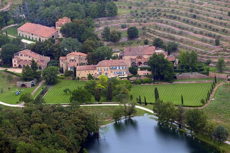 A Look at Brad Pitt and Angelina Jolies Breathtaking Homes