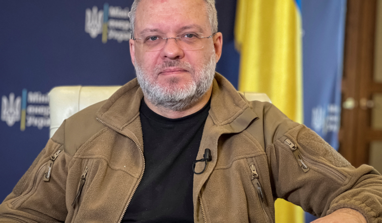 Ukraine's Energy Minister Galushchenko speaks with Reuters in Kyiv