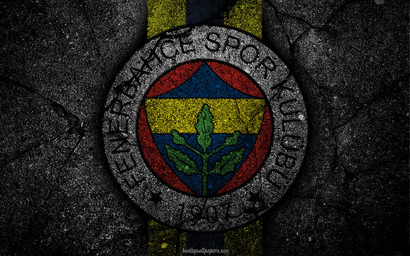 HD wallpaper fenerbahce logo art super lig soccer football club grunge fenerbahce fc