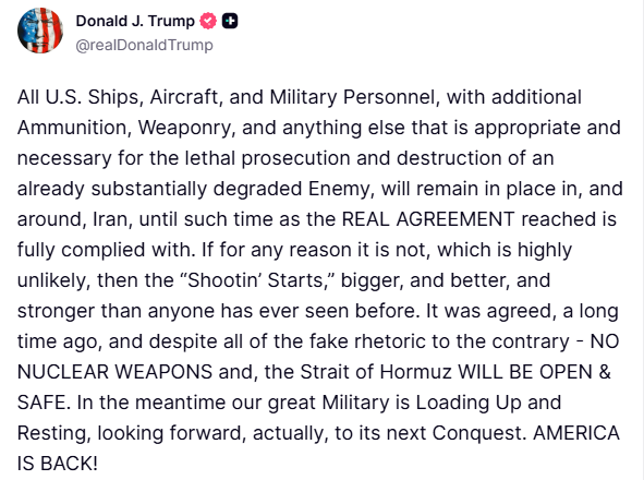 ABD Başkanı Trump’tan İran’a yeniden saldırı uyarısı: "Nükleer silah olmayacak ve Hürmüz Boğazı açık olacak" 4 abd baskani trumptan irana yeniden saldiri uyarisi nukleer silah olmayacak ve hurmuz bogazi acik RHmDygcA