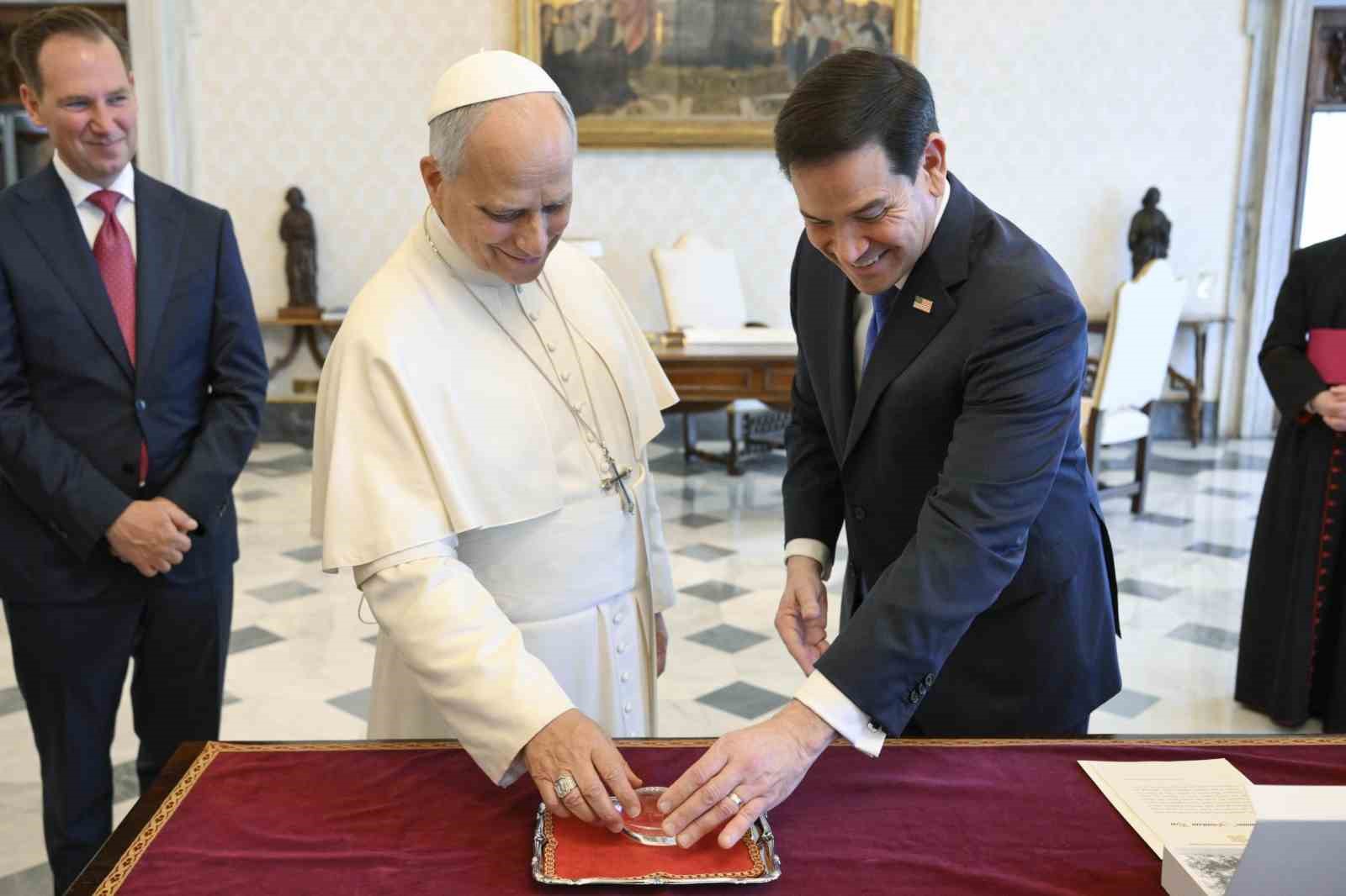 abd disisleri bakani rubio papa 14 leo ile gorustu 4 HhMfUUFA
