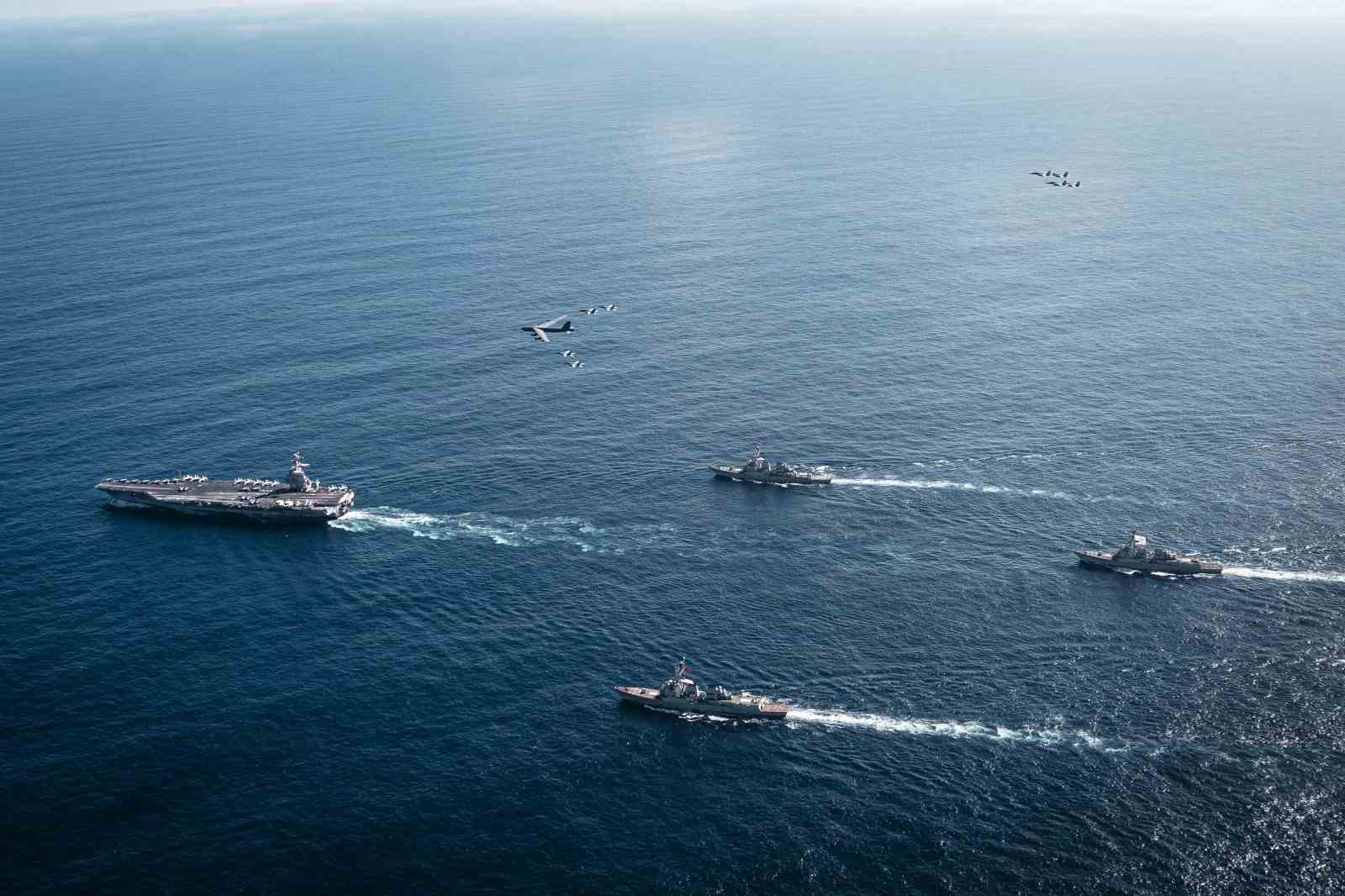 abd donanmasindan guney mizragi operasyonu aciklamasi dunyanin en buyuk ucak gemisi uss gerald r