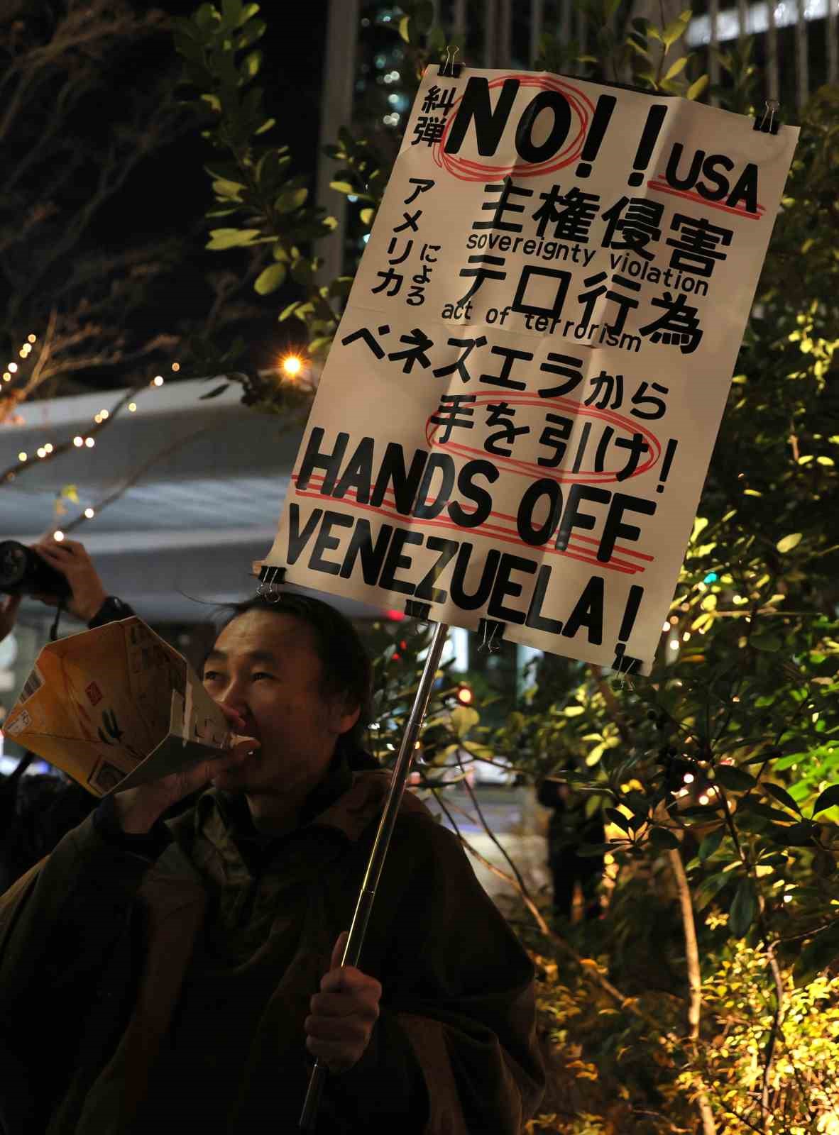 abdnin venezuela saldirisi tokyoda protesto edildi 6 EAP7EObm