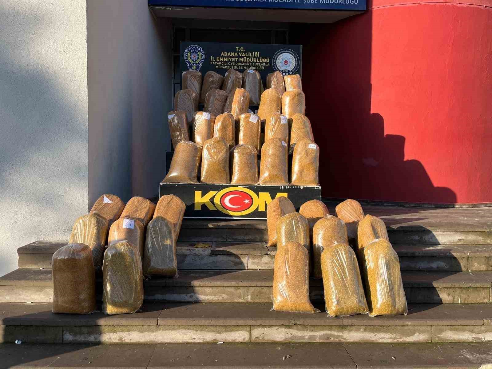 adanada 1 ton kacak tutun ele gecirildi 1 ceSPyCXr