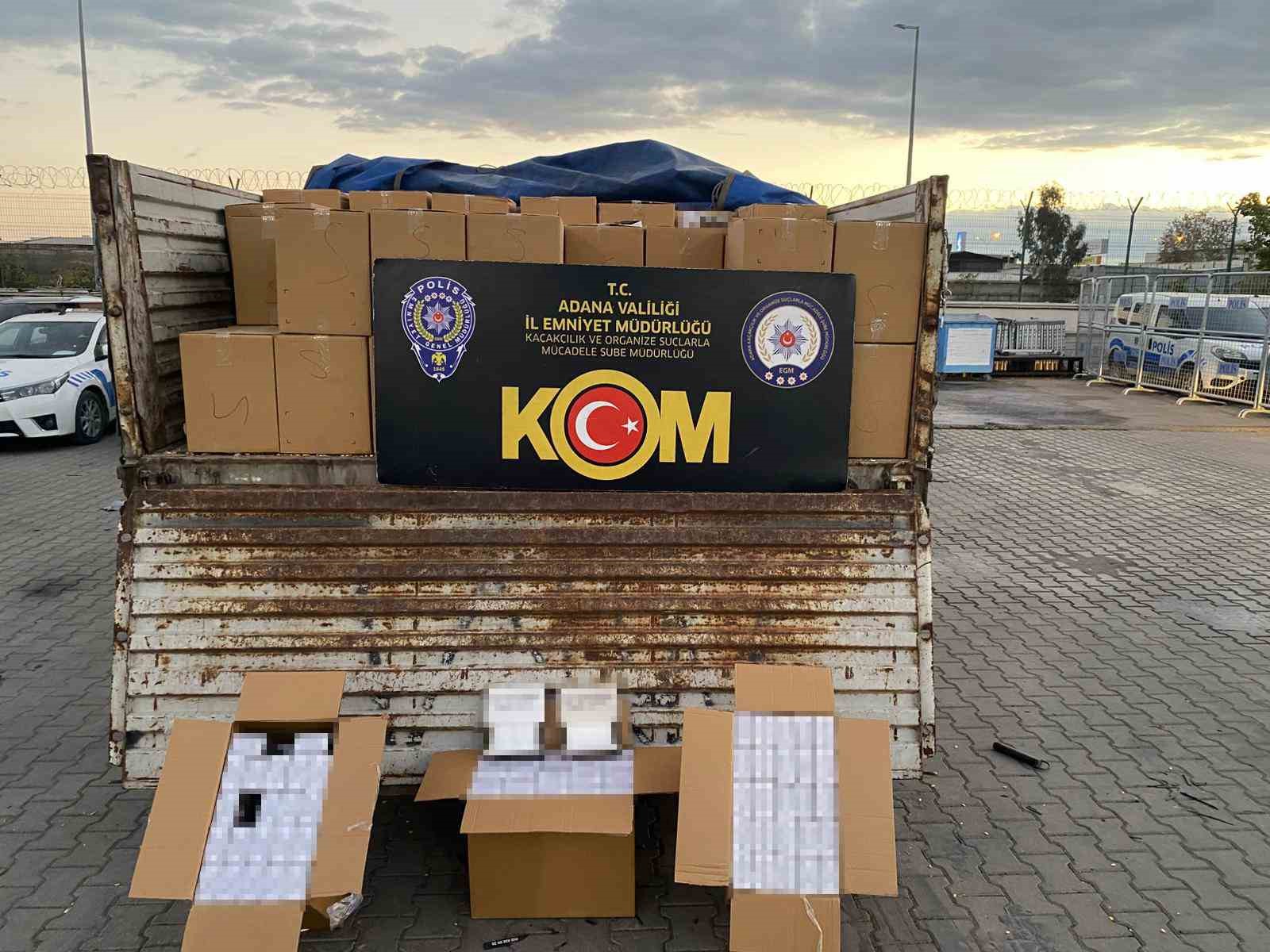adanada 7 milyon 820 bin tllik makaron ele gecirildi 4 tutuklama 1