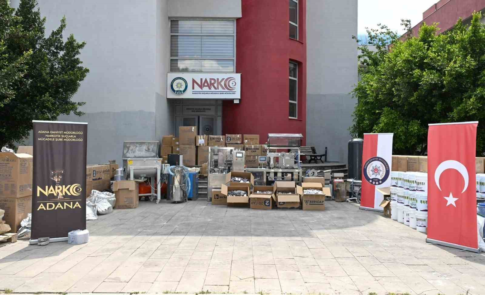 adanada dev operasyon 4 milyon uyusturucu hap ile 3 ton 994 kilogram etken madde R8Zcye1C
