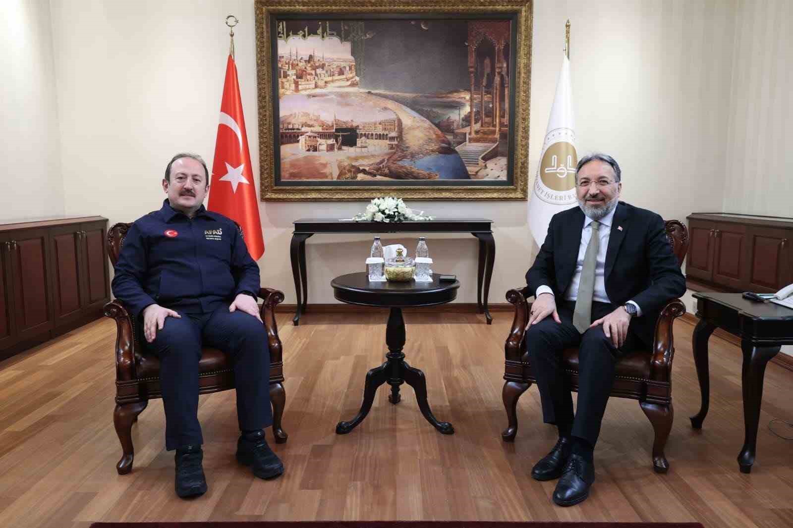 afad ile diyanet isleri baskanligi is birligi icinde yurutulen calismalar degerlendirildi 0