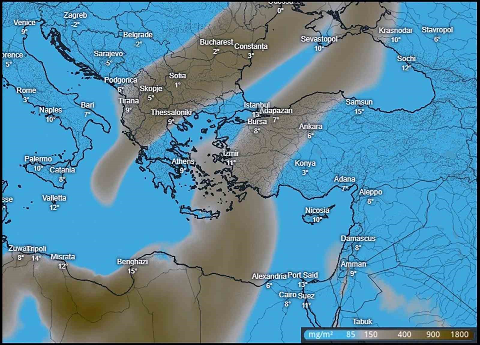 afrika toz bulutu mugla semalarini siyaha burudu 10 lBRG7GVy