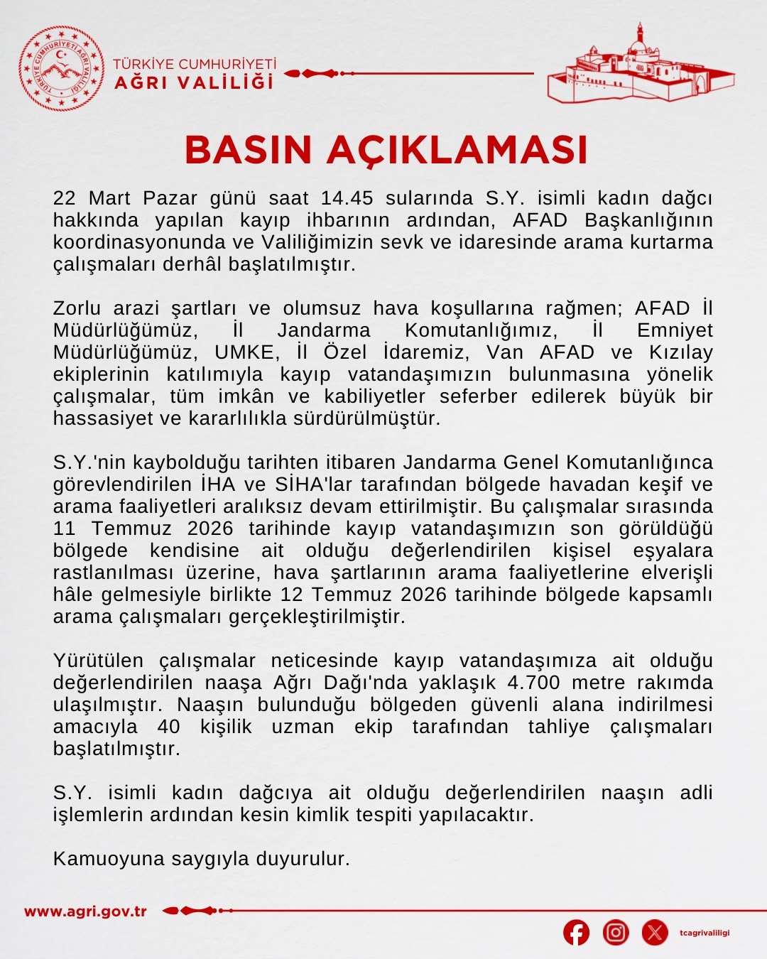 agri daginda kayip dagcinin cesedi 4 bin 700 metrede bulundu 1 4lnz3Djt
