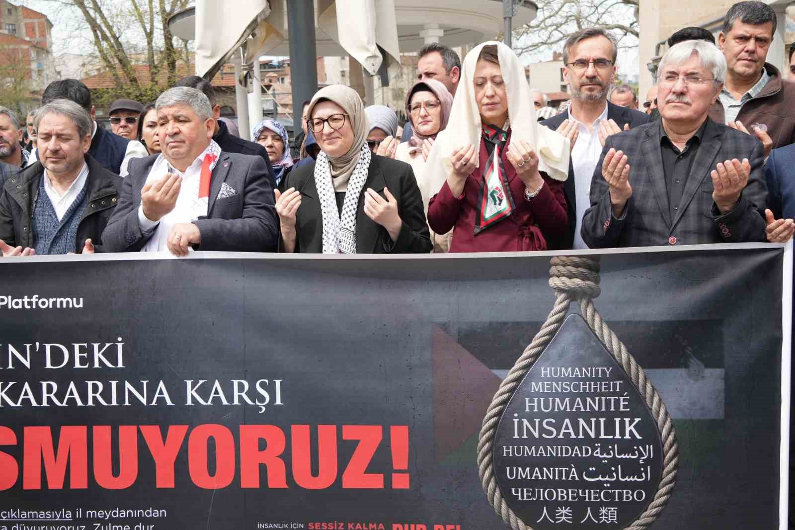 ak parti genel baskan yardimcisi uygur tum dunya israili bir katil devlet olarak nitelendiriyor