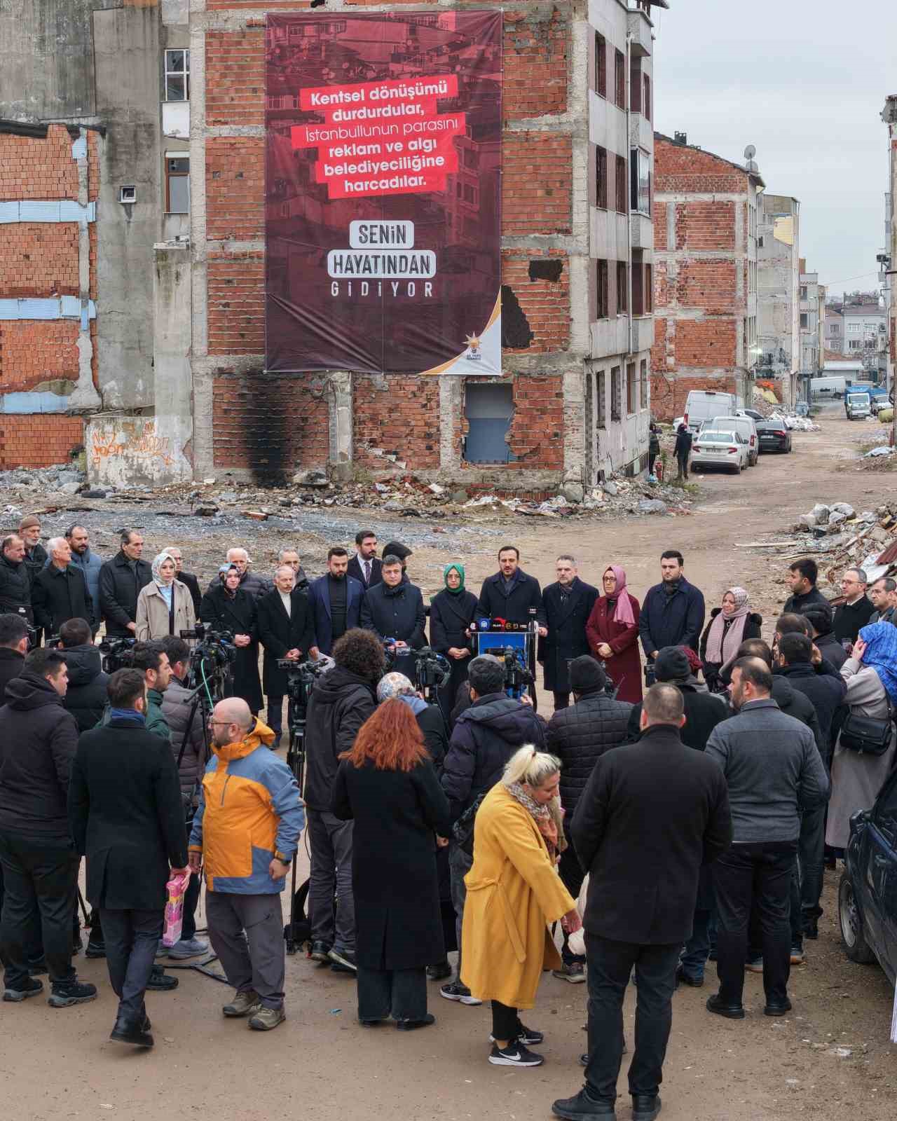 ak parti istanbul il baskani ozdemirden ibb yonetimine bayrampasada 6 yildir tamamlanmayan kentsel donusum