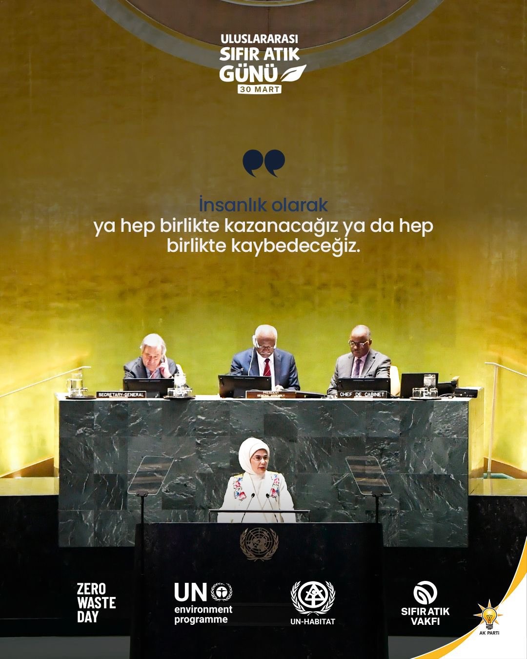 ak parti sozcusu celik sifir atik hareketi dunyaya sahip cikmak icin kuresel bir eylem S1FgDYmw