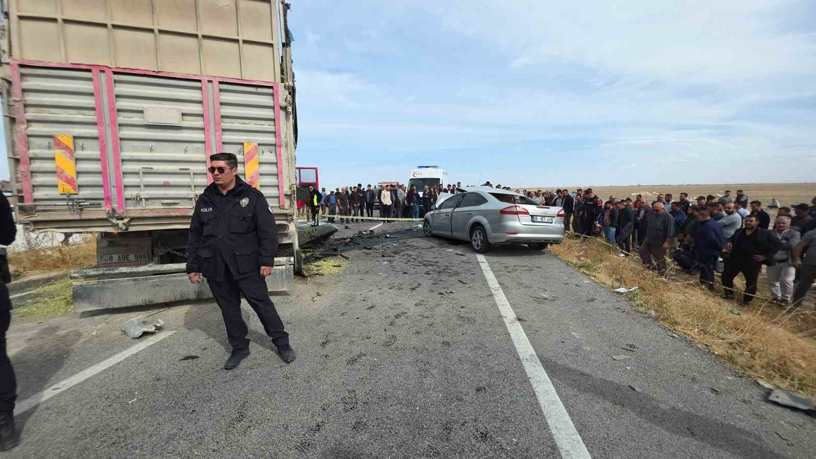 aksarayda kamyon ile otomobil carpisti 3 kardes oldu 6 G5Gd45tP