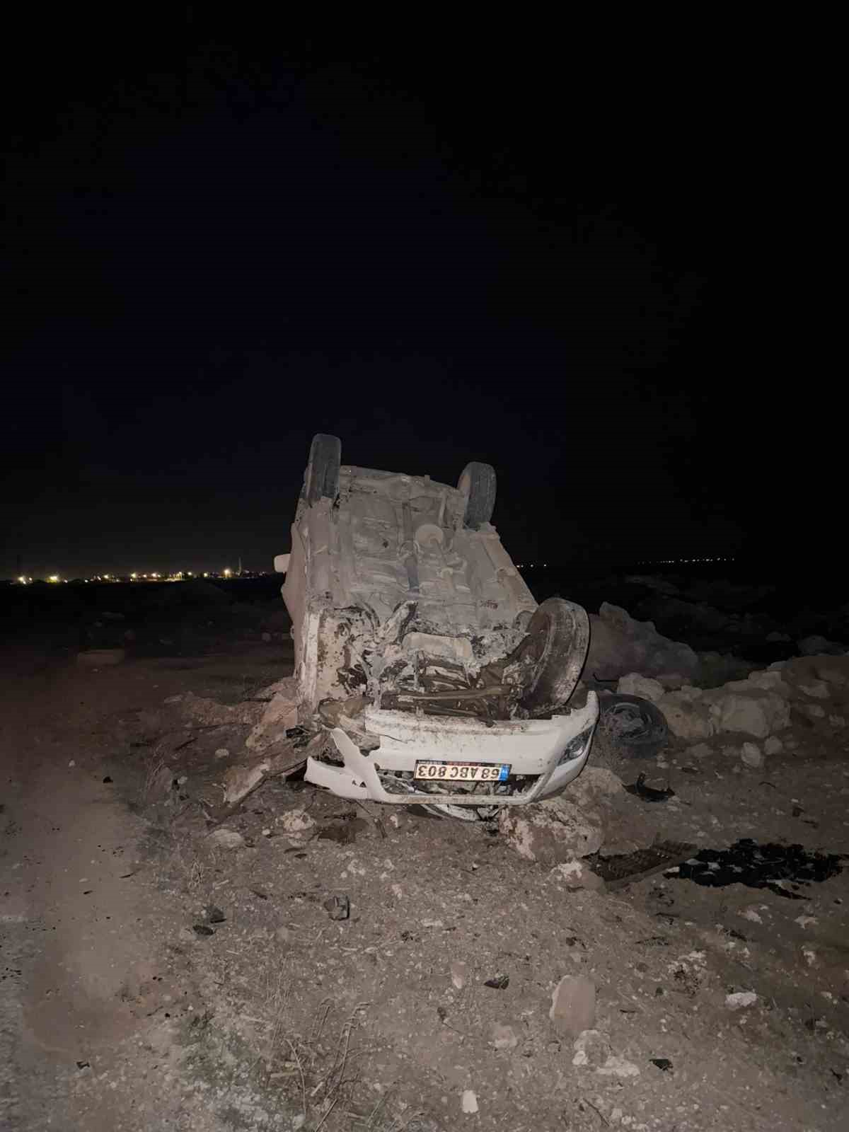 aksarayda otomobil takla atti 3 yarali 1 FmrZLhmj