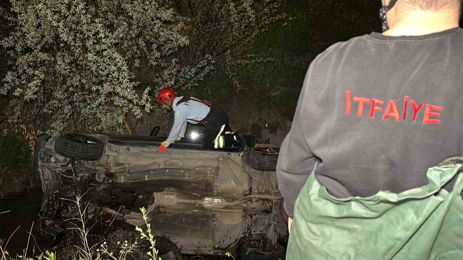 aksarayda sulama kanalina dusen arac ekipleri alarma gecirdi 2 h2bSUTvq