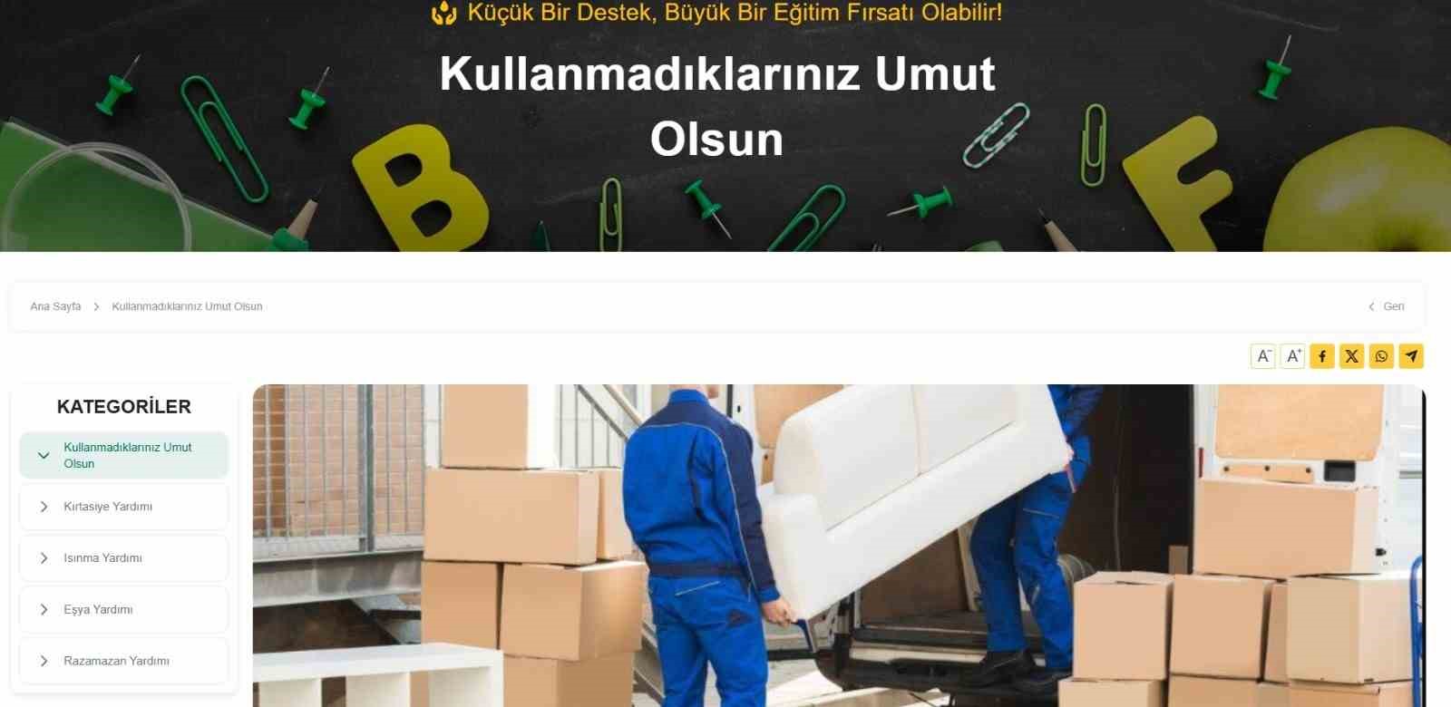 alan el ile veren eli bulusturan online yardim platformu kullanima sunuldu 0