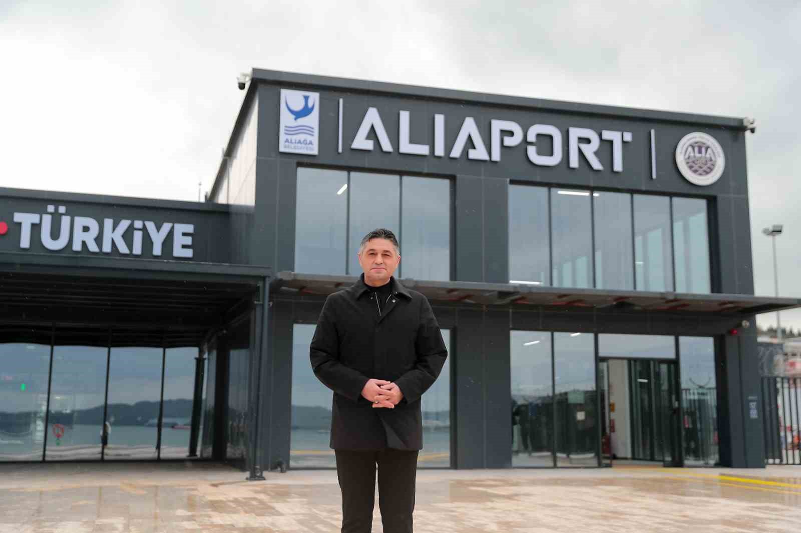aliaport deniz yolcu iskelesinde ilk sefer yapildi 4 2wifYJd1