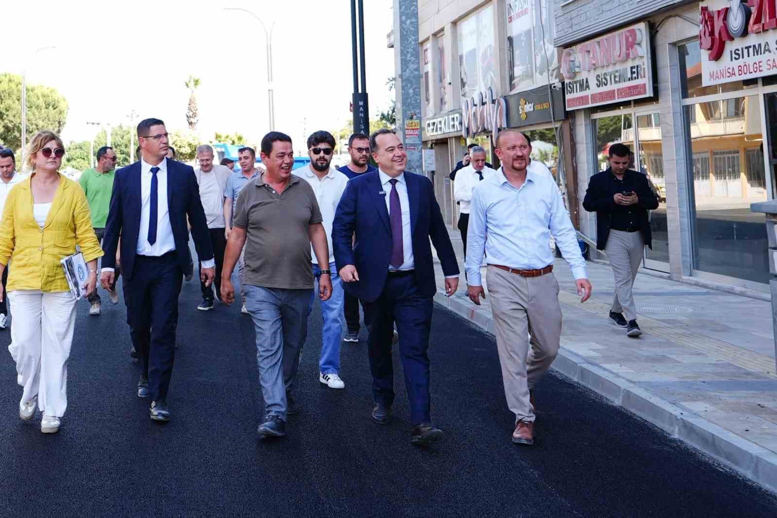 altyapisi yenilenen caddede sicak asfalt calismalari basladi 1 yAOAyQqP