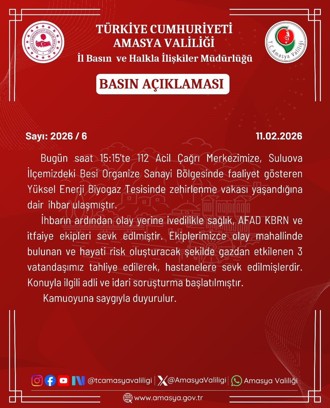 amasyada biyogaz tesisinde 3 isci zehirlendi 5 9GqDVOdV