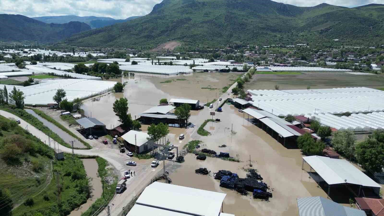 amasyada yesilirmak nehri tasti tarim arazileri sular altinda kaldi 1
