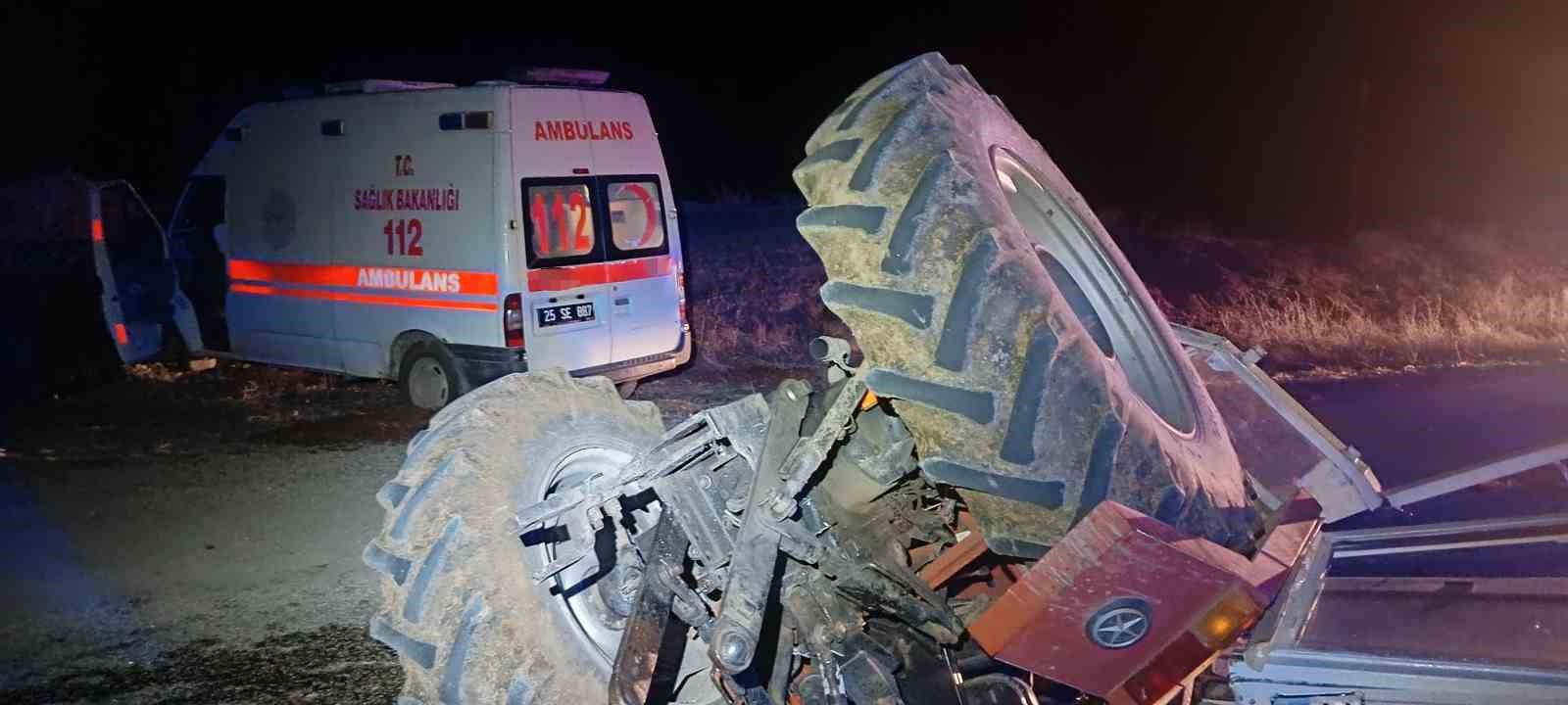 ambulans traktore arkadan carpti 4 yarali 1 ZzElGqXr