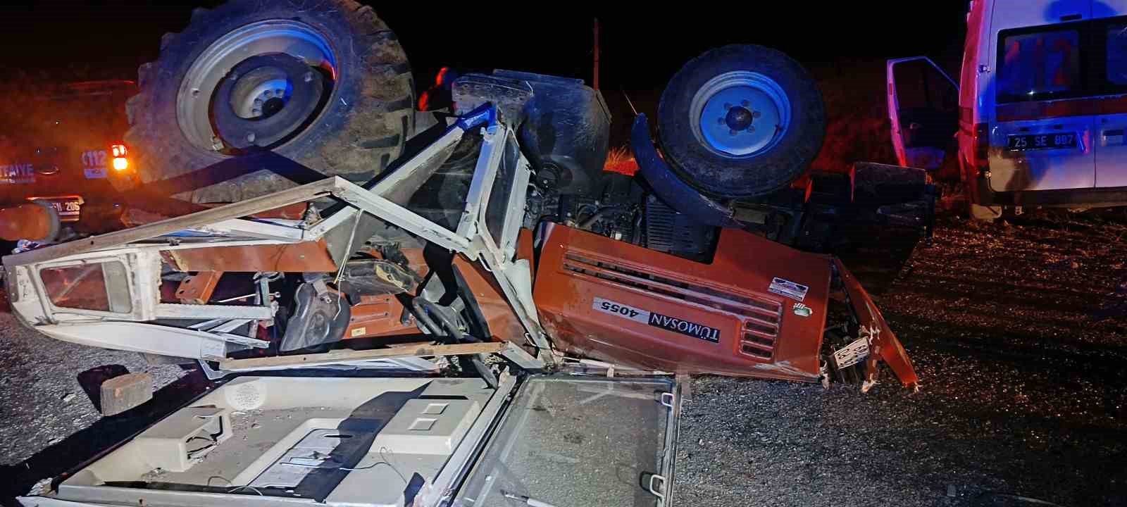 ambulans traktore arkadan carpti 4 yarali 2 zS1wIPVd