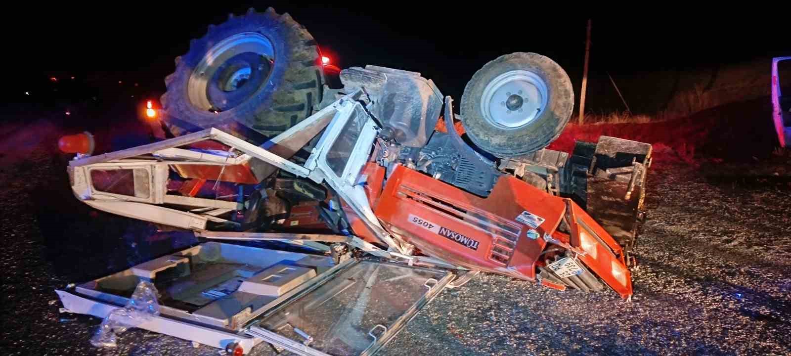ambulans traktore arkadan carpti 4 yarali 5 DZw1LGcf