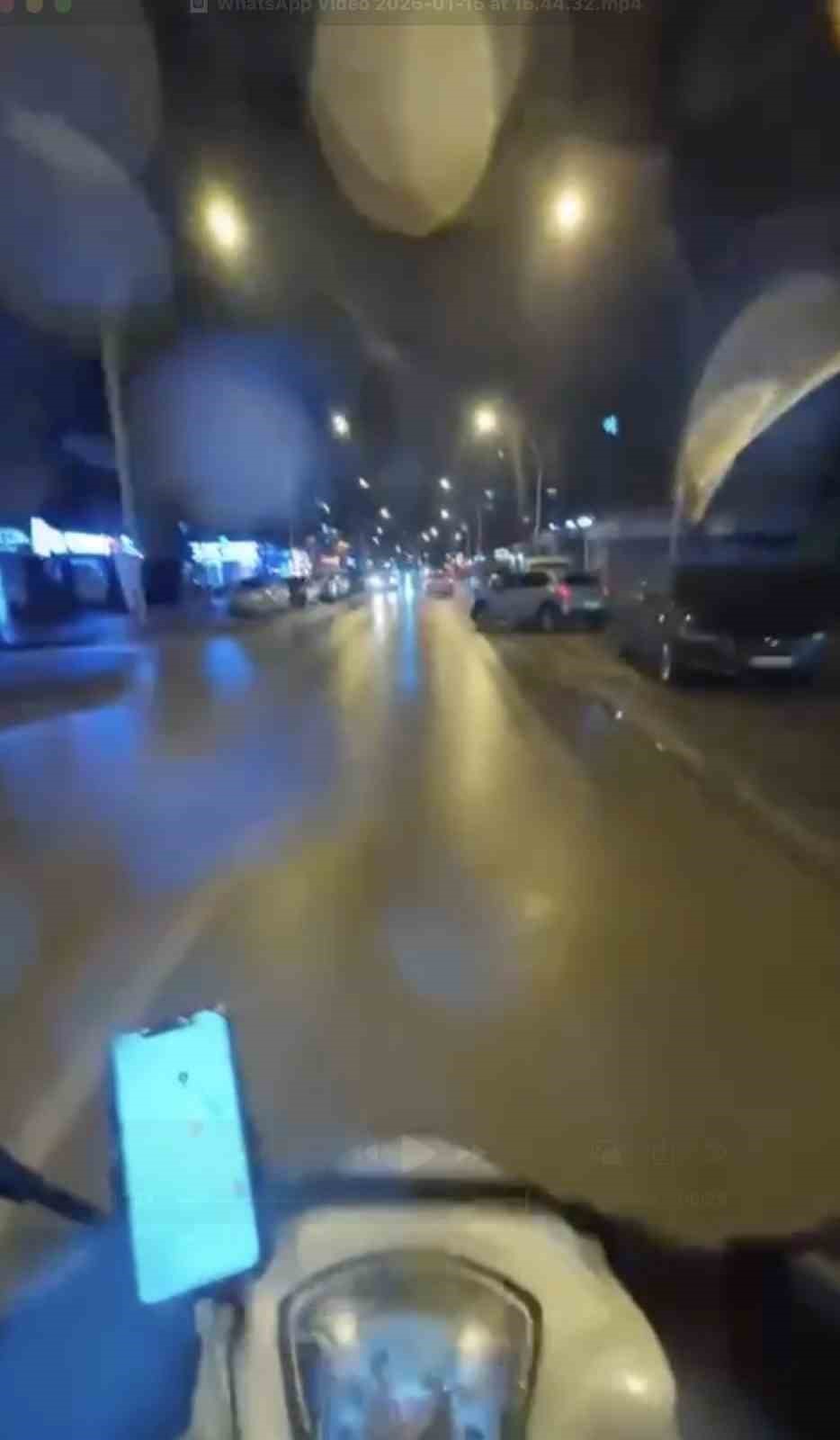 aniden yola cikan cip motosikletle boyle carpisti 1