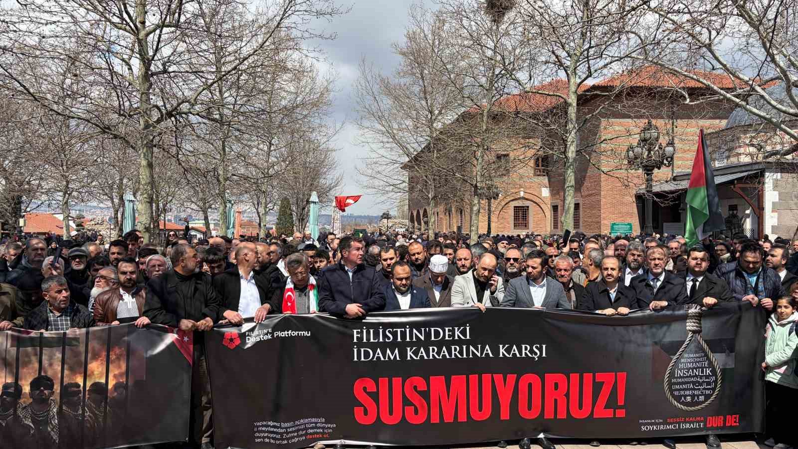 ankarada filistinlilere yonelik idam karari protesto edildi 0 5eYWQzZy