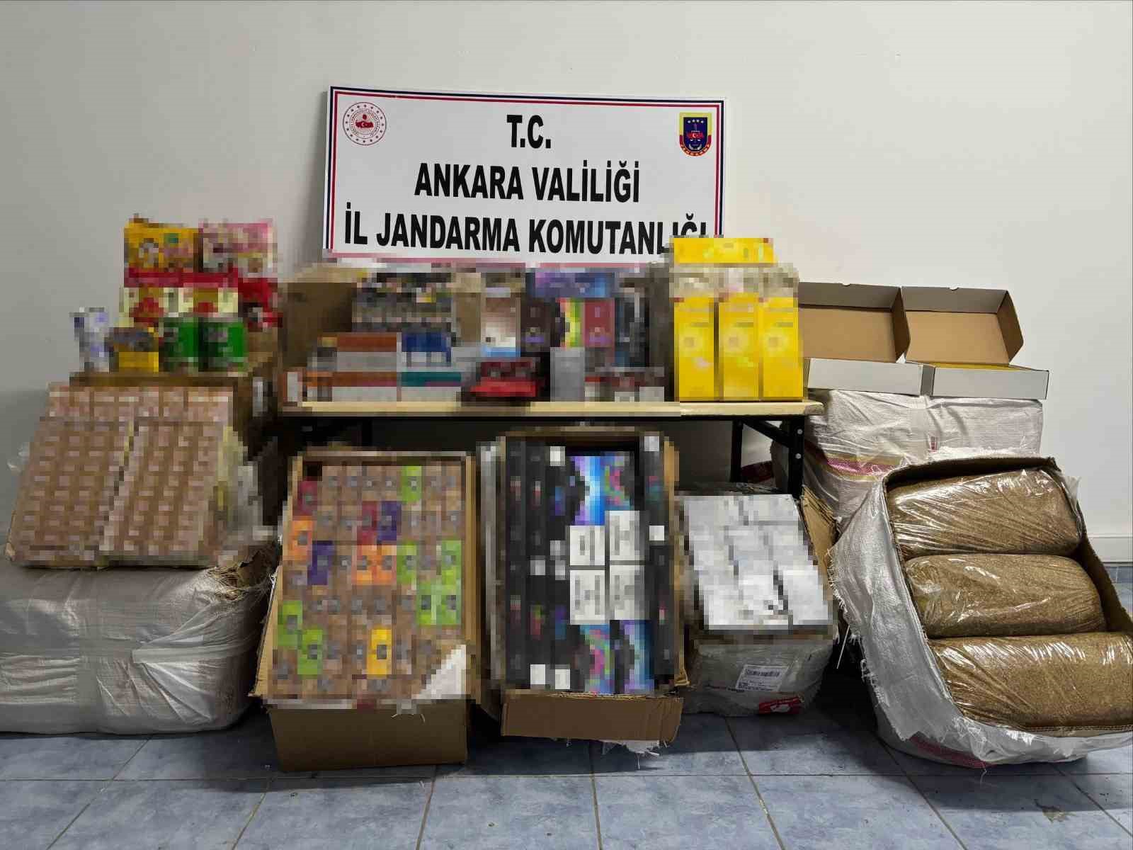 ankarada kacakcilik operasyonlari yasa disi yollarla yurda sokulmus tutun urunu gida malzemesi ve cok H3aNA7UI