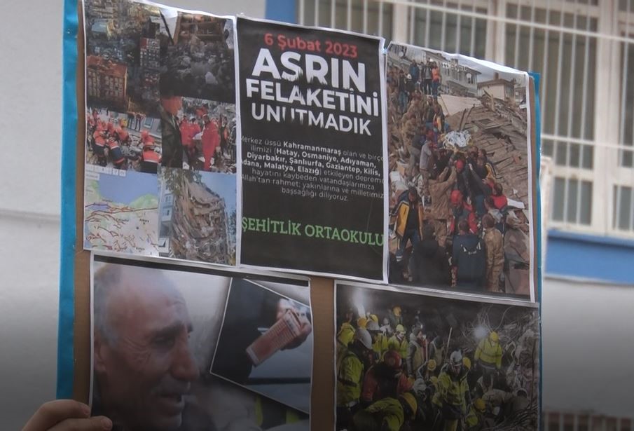 ankarada ogrencilerden 6 subat depreminde hayatini kaybedenler icin saygi durusu 3 gIGFXbMl