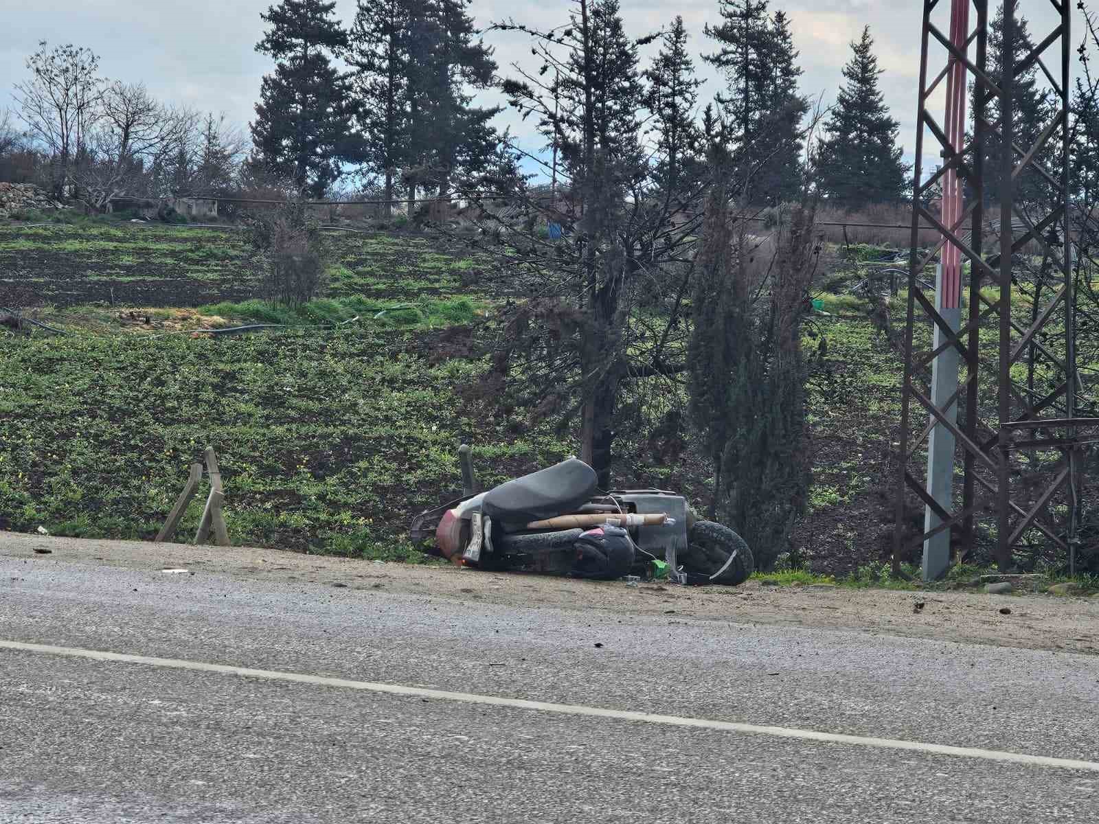 antakyada otomobille carpisan motosikletin surucusu hayatini kaybetti 1 Rp49PAV7