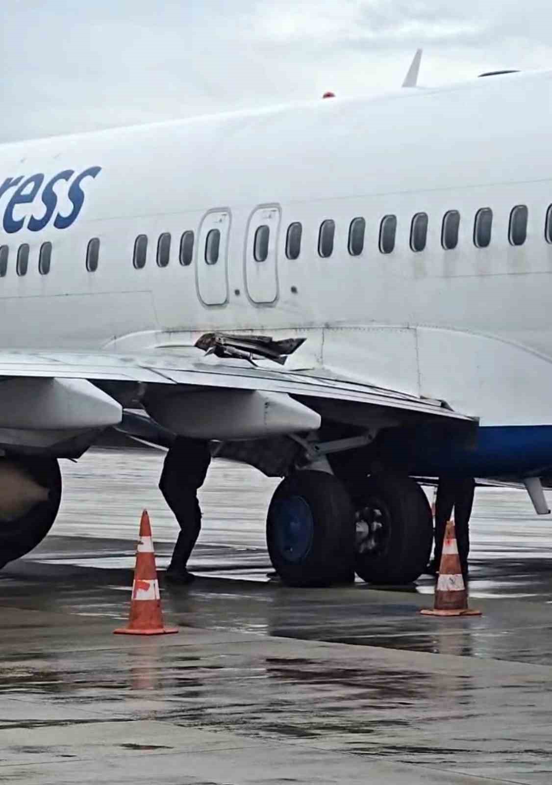 antalya havalimaninda korkutan kaza ucuz atlatildi 3