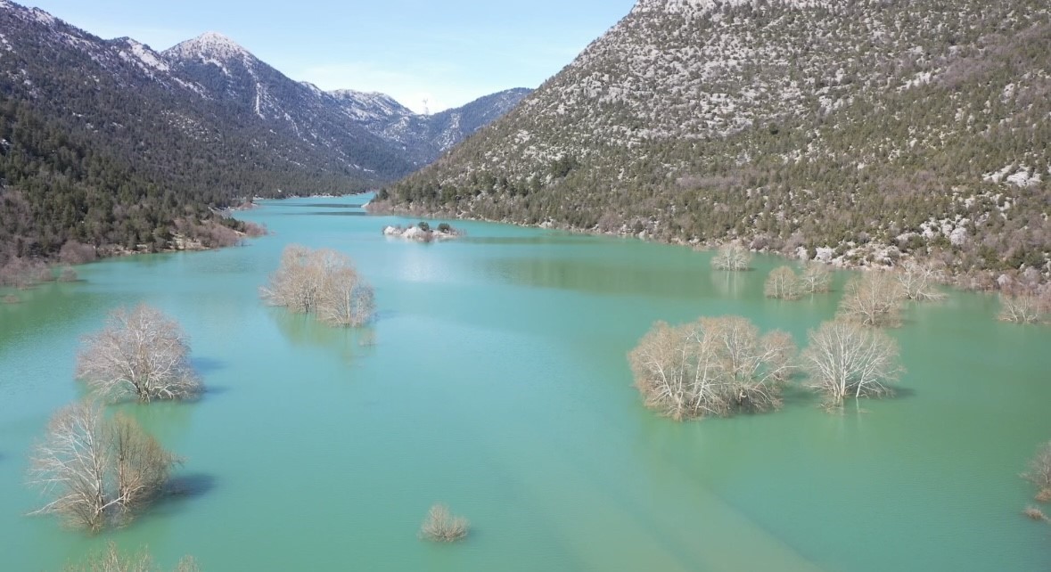 antalya konya karayolunda son durum dron ile goruntulendi 4 kilometrelik kisim sular altinda 6 tRGwiJj6