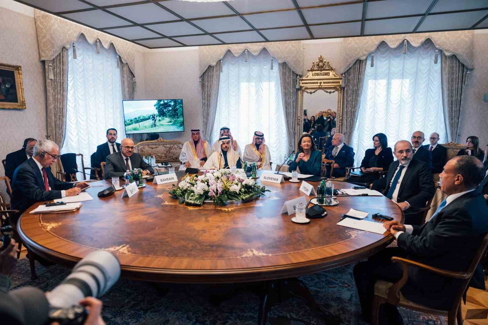 arap islam bakanlar komitesi slovenya disisleri bakani ile gorustu 1