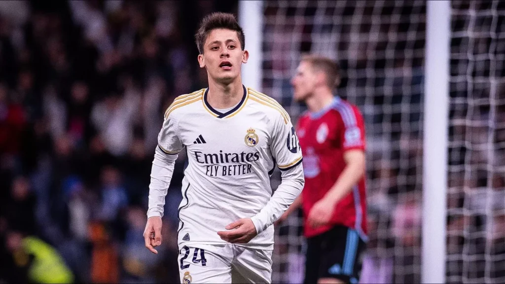 arda guler celebrates scoring first ever goal for real madrid16