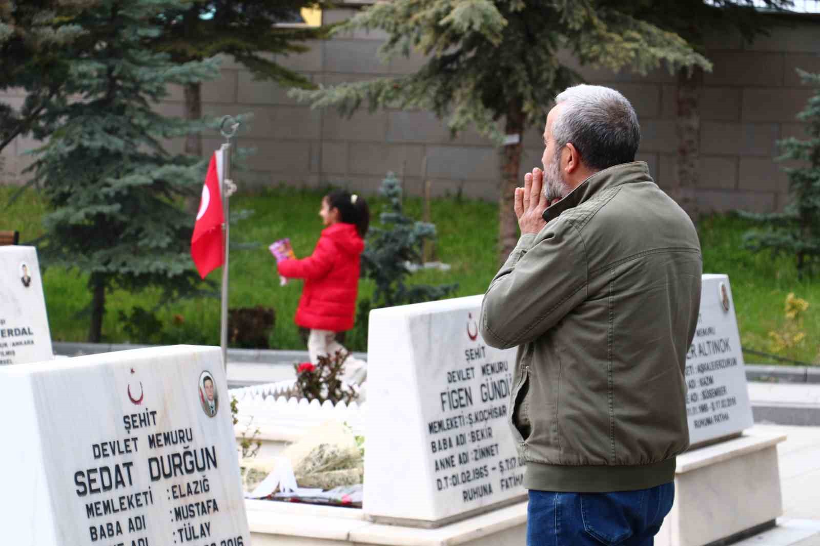 Arefe gününde Cebeci Askeri Şehitliği’ni ziyaret eden aileler şehitlerin kabirleri başında dua etti 7 arefe gununde cebeci askeri sehitligini ziyaret eden aileler sehitlerin kabirleri basinda dua etti 3 EceL8tgC