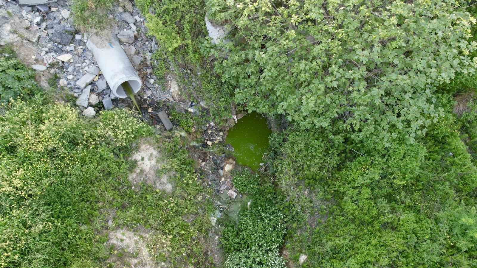 arnavutkoyde dereden akan yesil su mahalleliyi tedirgin etti 0 wCVEXbLb