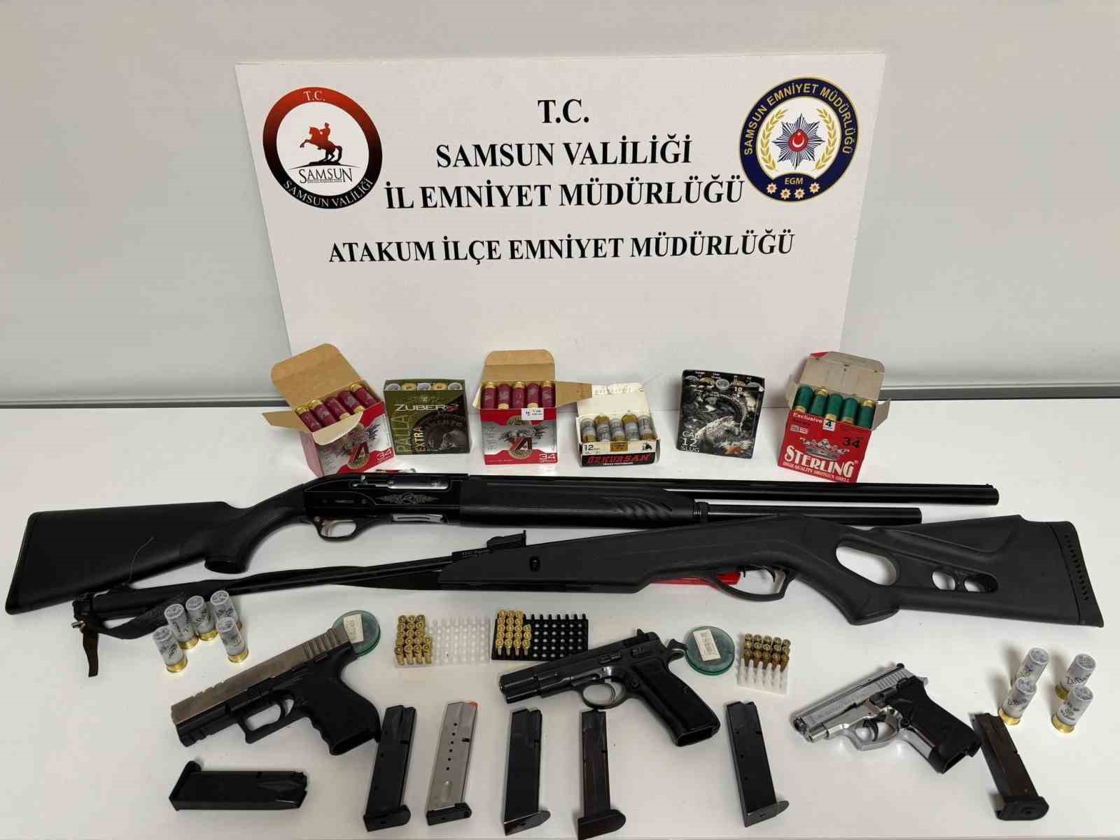 atakumda ruhsatsiz silah ve muhimmat ele gecirildi 0