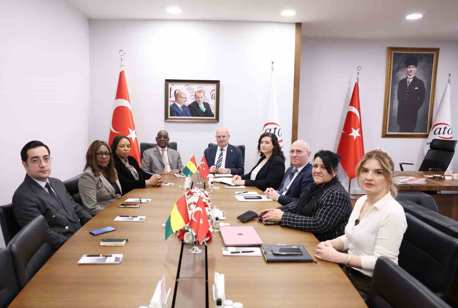 ATO Başkanı Baran: "Gine ile ticaret hacmimizi kısa süre içerisinde 500 milyon dolar seviyesine taşıyabileceğimize inanıyorum" 7 ato baskani baran gine ile ticaret hacmimizi kisa sure icerisinde 500 milyon dolar seviyesine IZadZRPA