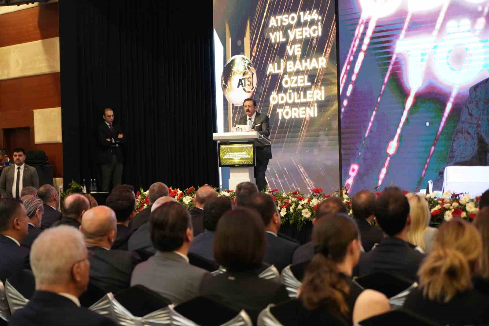 ATSO’nun 144. yılında ekonomi ve Antalya uyarısı: "Deniz trafiğimizi arttırarak, karayolu sıkışıklığımızı bir şekilde azaltalım" 8 atsonun 144 yilinda ekonomi ve antalya uyarisi deniz trafigimizi arttirarak karayolu sikisikligimizi bir sekilde 7mUMas4C